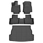 GINOWY-Floor Mats for Toyota 4Runner 1996-2002,1st+2nd Row,TPE All Weather Car Mats Custom Fit Rubber Floor Liners Car Accessories for Toyota 4Runner