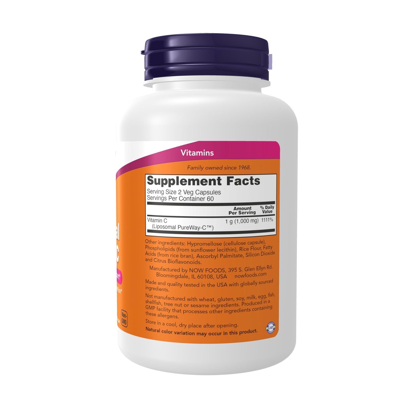 Now Supplements, Liposomal Vitamin C, Immune & Collagen Support, 120 Veg Capsules (Pack of 12)