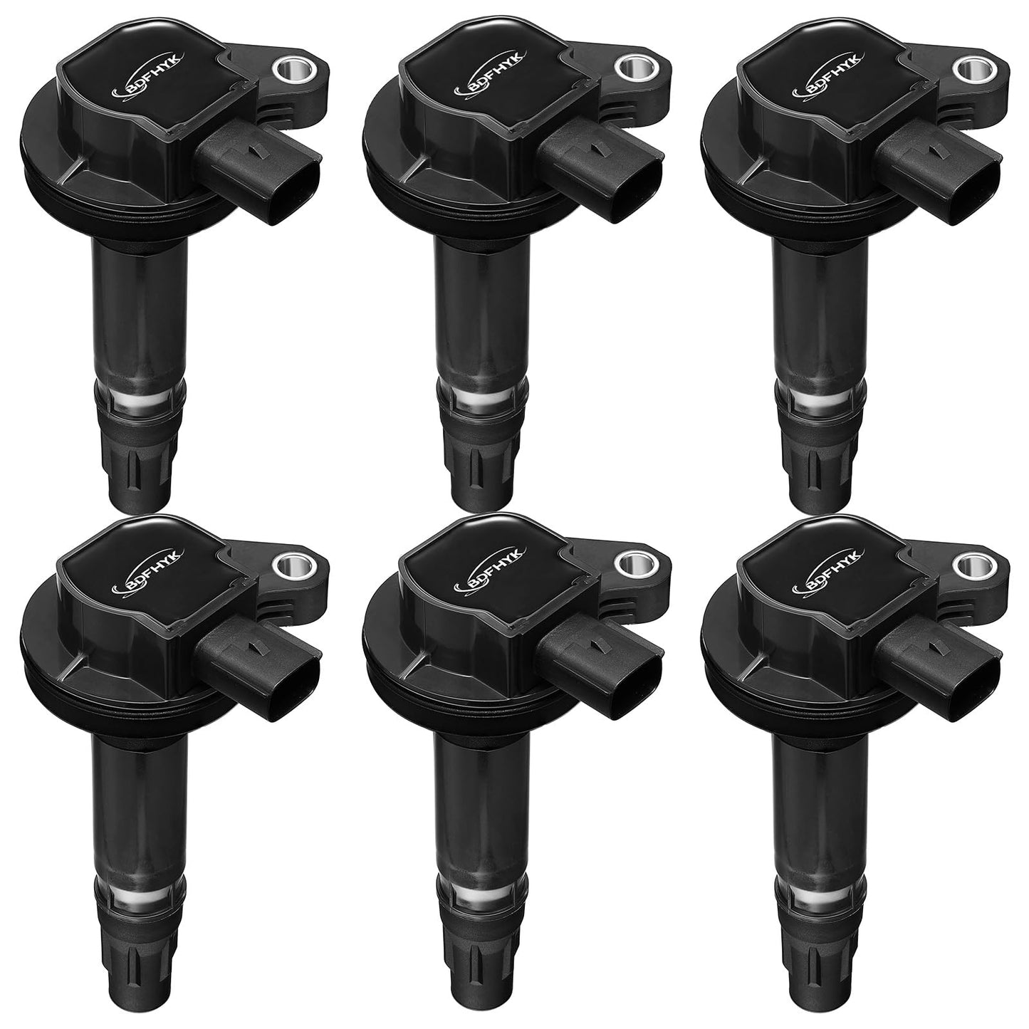 BDFHYK Ignition Coil Pack UF648 and Iridium Spark Plug 97390 Compatible with Jeep Grand Cherokee 2011-2015 Jeep Wrangler Dodge Charger Grand Caravan 2016 Chrysler 200 300 Jeep Coil Pack 3.6L Set of 6
