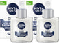 NIVEA MEN Sensitive Skin After Shave Balm, After Shave for Men with Sensitive Skin, No Drying Alcohol, Aftershave Instantly Soothes & Protects, Dermatologically-Tested Skin Care, 2 x 100 mL