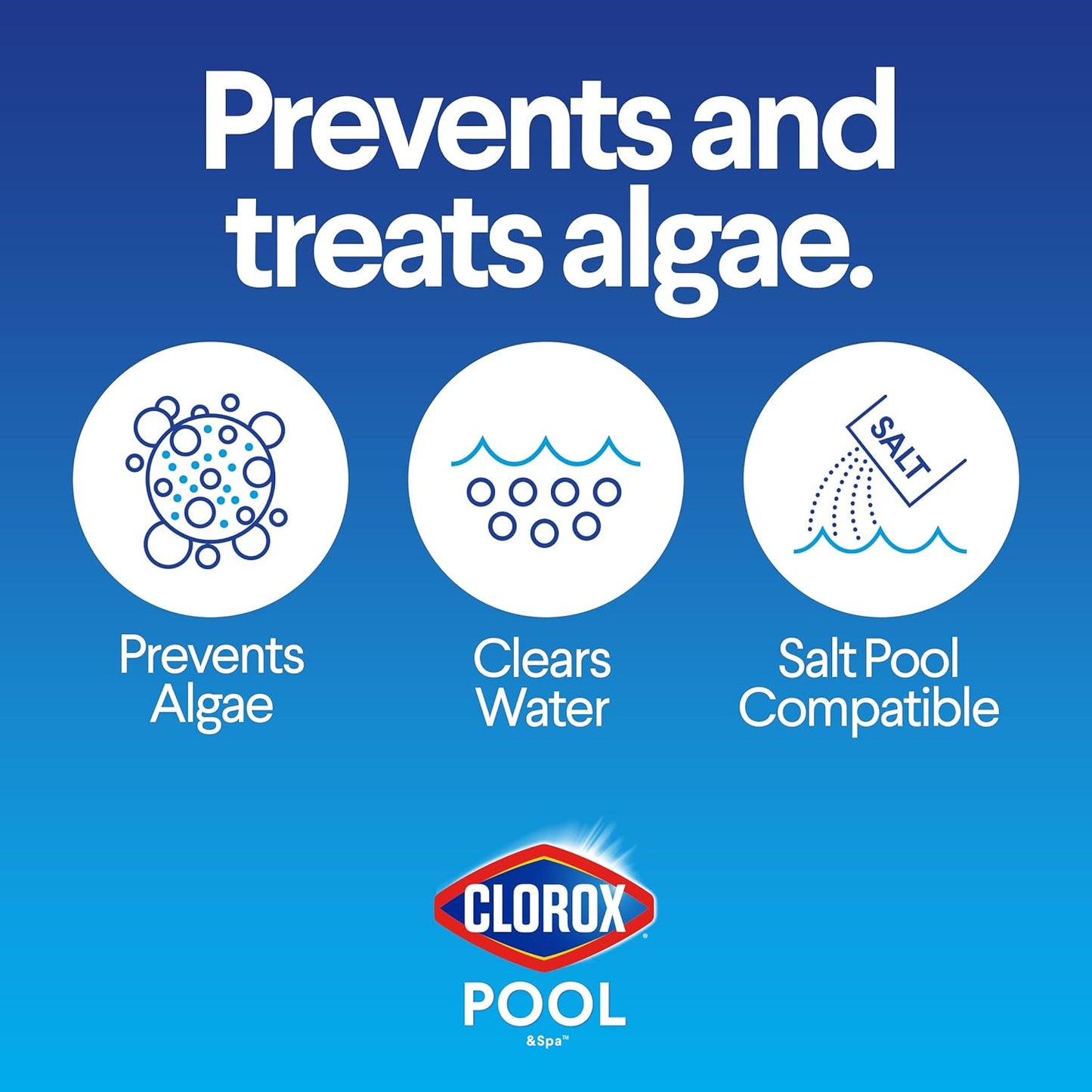 Keep Your Pool Crystal Clear with Clorox Pool&Spa Algaecide and Clarifier
