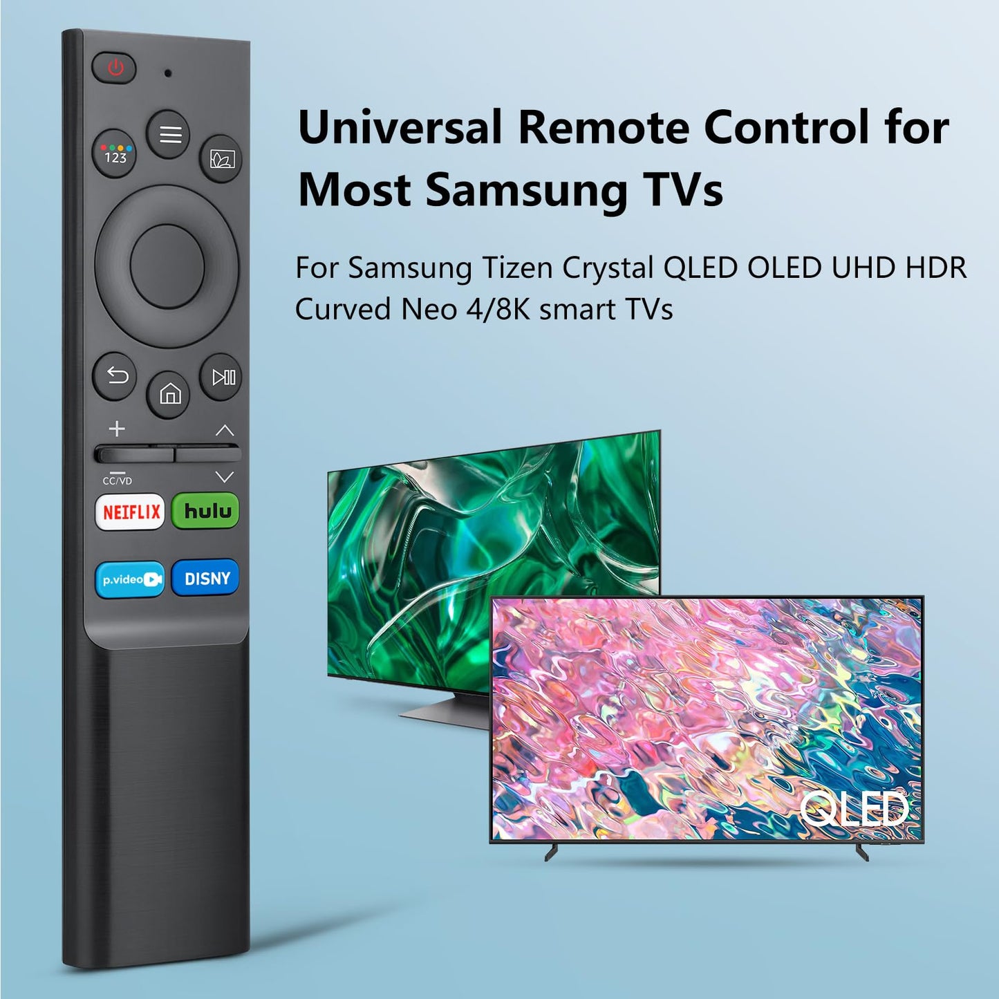 【Pack of 2】 Universal for Samsung-Smart-TV-Remote-Control Replacement for 2016-2026 All Samsung TVs