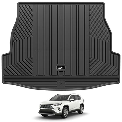 3W Floor Mats for Toyota Tacoma 2024 2025 2026 Double Cab Auto Tran(Not Fit Hybrid & XtraCab), TPE All Weather Custom Fit Floor Liner for Tacoma TRD/SR/SR5/limited Car Liners.