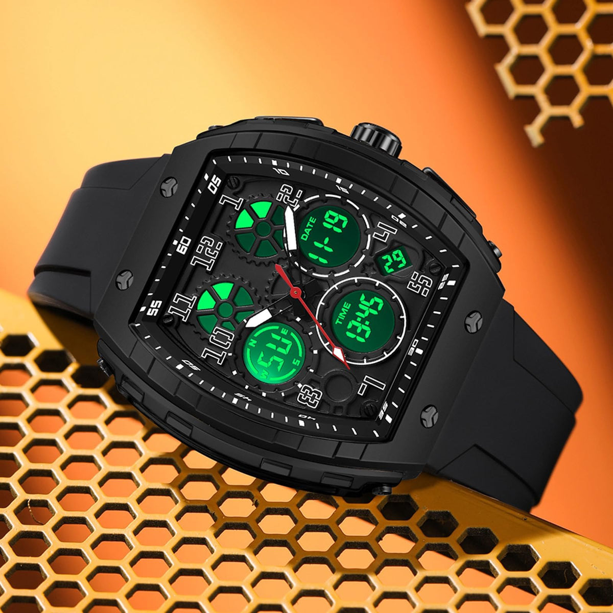 Watches for Men Relojes Para Hombres White Mens Sport Watch Waterproof