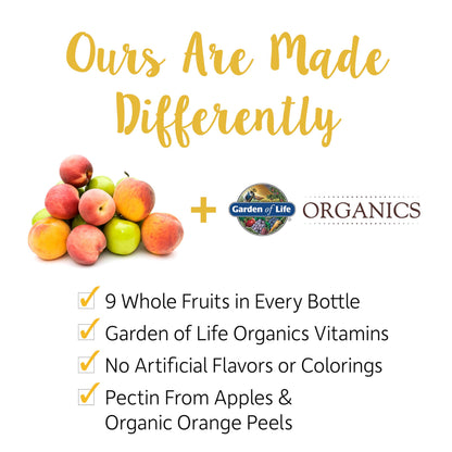 Garden of Life Organics Women's Gummy Vitamins - Berry - Certified Organic, Non-GMO, Vegan, Kosher Complete Multi - Methyl B12, C & D3 - Gluten, Soy & Dairy Free, 120 Real Fruit Gummies (Pack of 6)