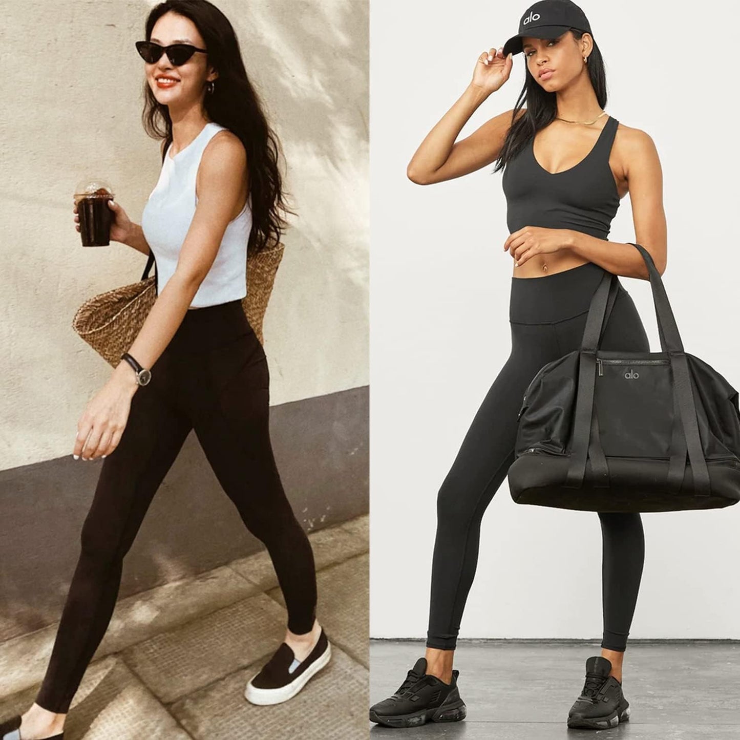 FULLSOFT 4 Pack Leggings for Women-No See-Through High Waisted Tummy Control Yoga Pants
