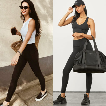 FULLSOFT 4 Pack Leggings for Women-No See-Through High Waisted Tummy Control Yoga Pants