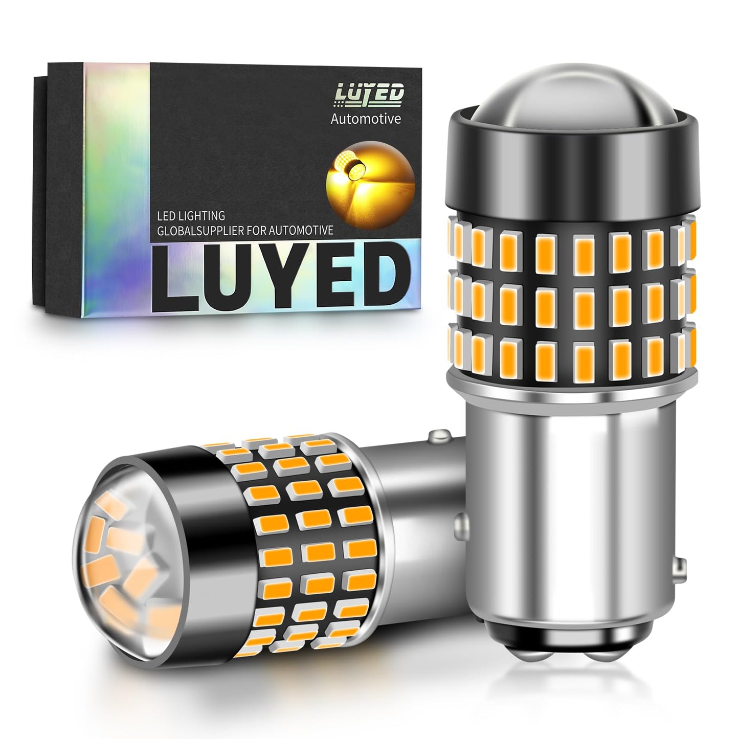 LUYED 3157 LED Bulbs Reverse Light Xenon White 1800 Lumens Super Bright 78 SMD 3056 3156 3057 4157 LED Bulbs,Used for Back Up Reverse Lights,Brake Lights,Tail Lights,Turn Signal Lights,Pack of 2