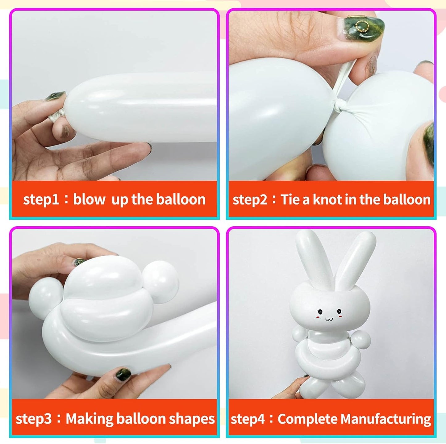 100Pcs Clear 260 Balloons for Endless Fun and Creativity