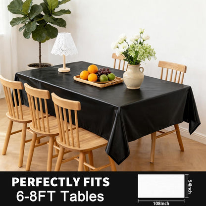 Vyntra Plastik-Tischdecken, 8er-Pack, 137 x 274 cm, rechteckig, rosa – Einweg-Party-Tischdecken für Valentinstag, Babyparty, Brautparty