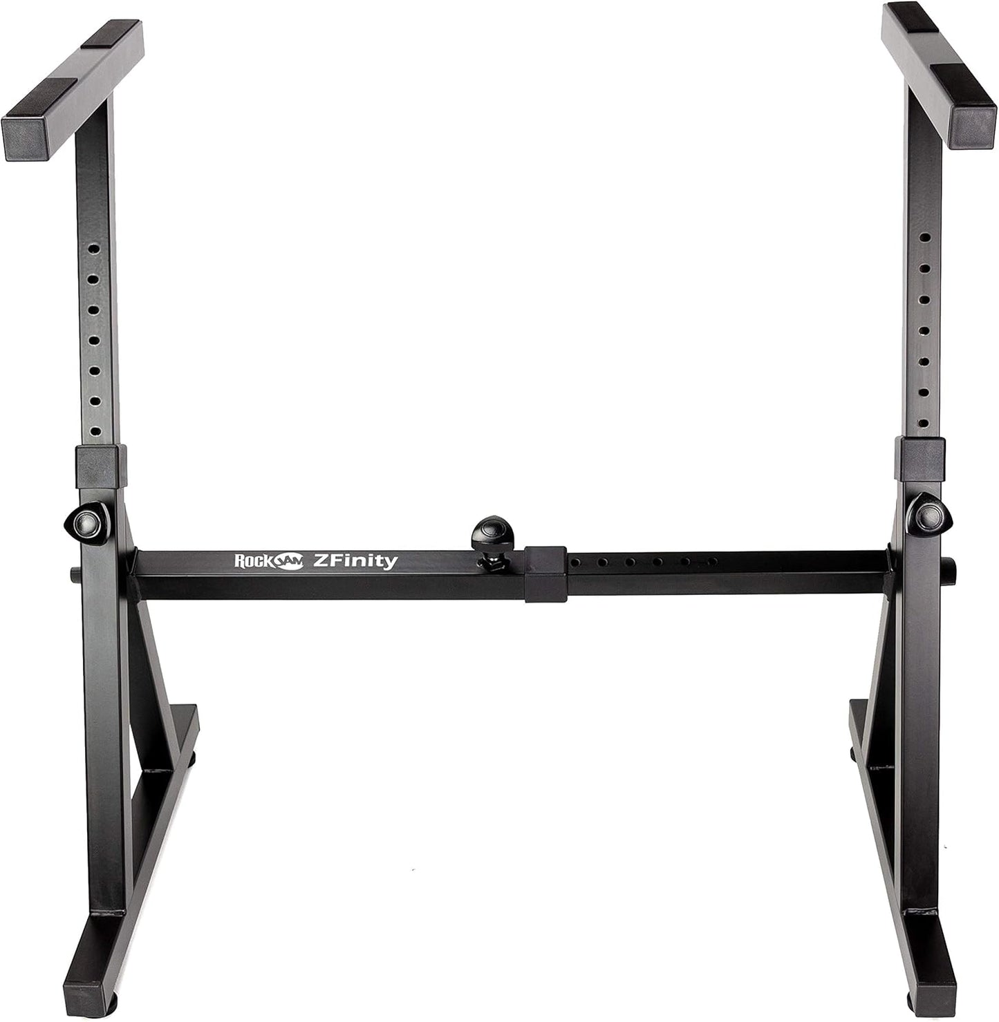 RockJam KB100 Verstellbare, gepolsterte Klavierbank, X-Stil, Schwarz