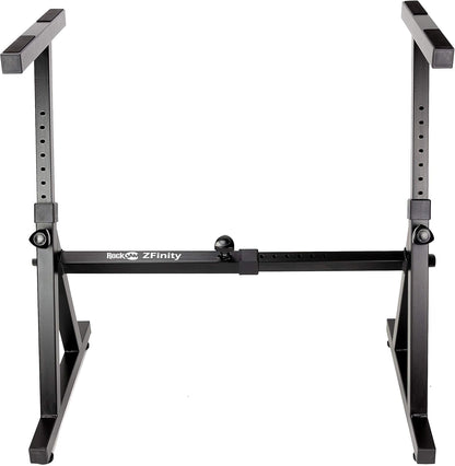 RockJam KB100 Verstellbare, gepolsterte Klavierbank, X-Stil, Schwarz