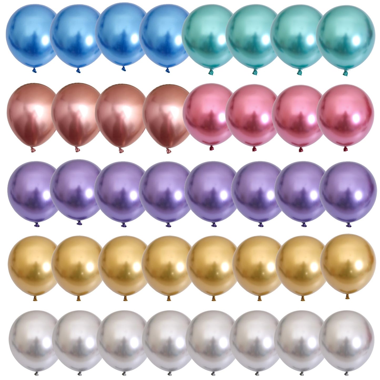 Pastellrosa und lilafarbene Ballons, 12-Zoll-Metallic-Lila-Flieder-Pink-Konfetti-Ballon-Set für Mädchen, Frauen, Kpop, Schmetterling-Geburtstag, Babyparty, Brautparty, Hochzeit, Prinzessin, Disco, Musikparty-Dekorationen