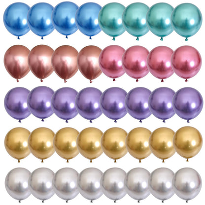 Pastellrosa und lilafarbene Ballons, 12-Zoll-Metallic-Lila-Flieder-Pink-Konfetti-Ballon-Set für Mädchen, Frauen, Kpop, Schmetterling-Geburtstag, Babyparty, Brautparty, Hochzeit, Prinzessin, Disco, Musikparty-Dekorationen