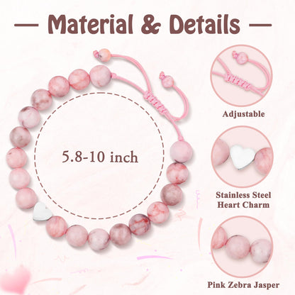 Sereney 5 Jahre altes Mädchen Geburtstagsgeschenkideen, verstellbares rosa-weißes Perlenarmband als Fünf-Jahres-5-Jahre-altes 5. Geburtstagsgeschenk für Teenager-Mädchen, Tochter, Nichte, Enkelin