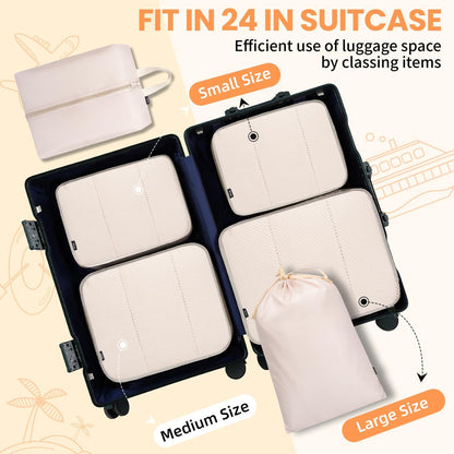 BAGAIL 8er Set Packwürfel Gepäckorganizer für Reisezubehör