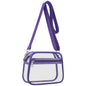 Clear Bag for Stadium Events Clear Sports Fan Handbags Purses with Adjustbale Strap for Concerts Festivals Game Day