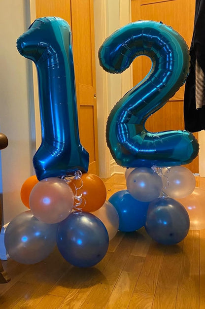 40 Inch Navy Blue 1 Balloon for Unforgettable First Birthdays