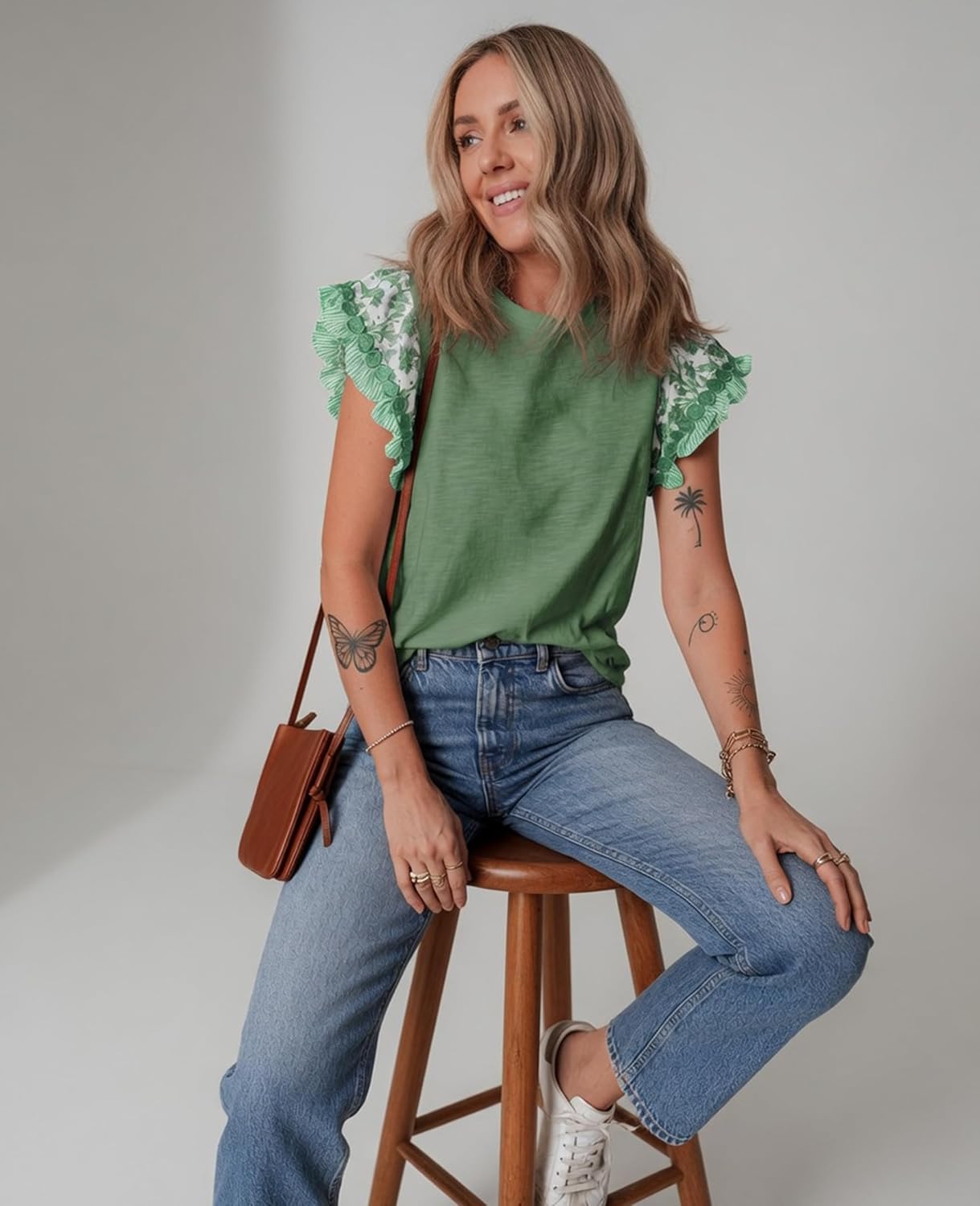SELINK Womens Summer Ruffle Short Sleeve Top - A Perfect Blend of Style and Comfort