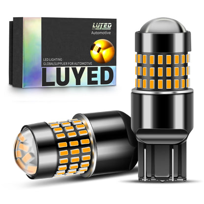 LUYED 3157 LED Bulbs Reverse Light Xenon White 1800 Lumens Super Bright 78 SMD 3056 3156 3057 4157 LED Bulbs,Used for Back Up Reverse Lights,Brake Lights,Tail Lights,Turn Signal Lights,Pack of 2