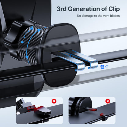 Miracase Car Phone Mount, [Upgraded Strong Military Grade Suction Cup] Long Arm Phone Holder for Car Dashboard Windshield Vent, Hands Free Cell Phone Holder Compatible with All Mobile Phones