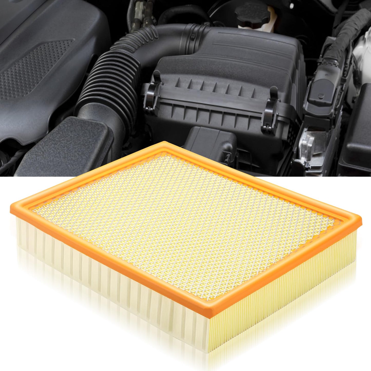 CA10262 Engine Air Filter Fit Ford Expedition/F150/F250/F350 (2007-2021) & Lincoln Navigator Replaces FA1883, 7C3Z9601A, A35642