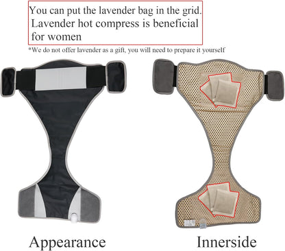 Buttock Lower Abdomen Belly Hip Heating Pad Massage Brace Period Heating Pad Massager Electric Back Abdomen or Belly Massage Pad Menstrual Buttock Belly Pain Relief, Shape Shorts ab Machine
