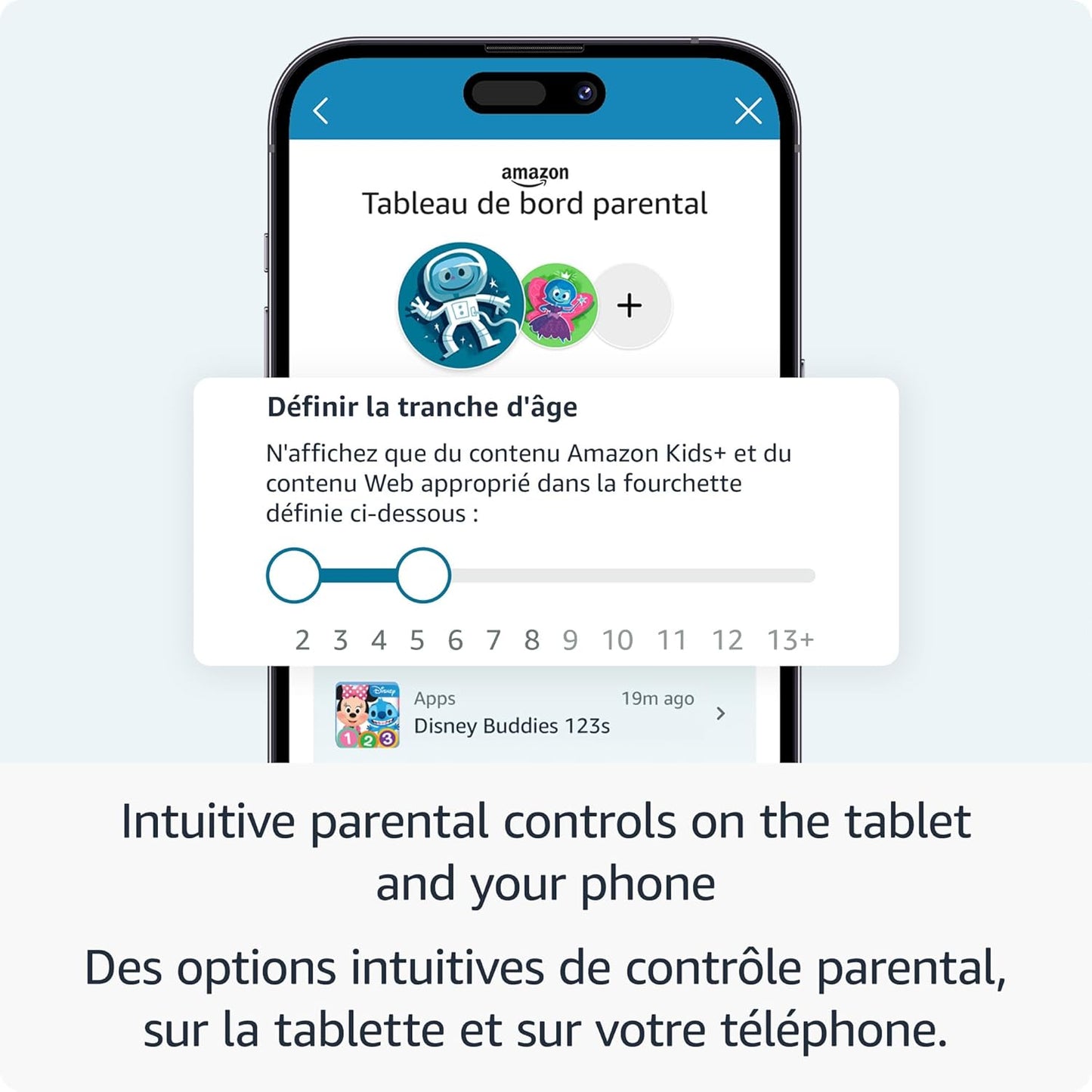 Amazon Fire HD 8 Kids tablet, includes kid-proof bumper for ages 3-5, ad-free content with parental controls, 13-hr battery, 32GB, Blue, newest model