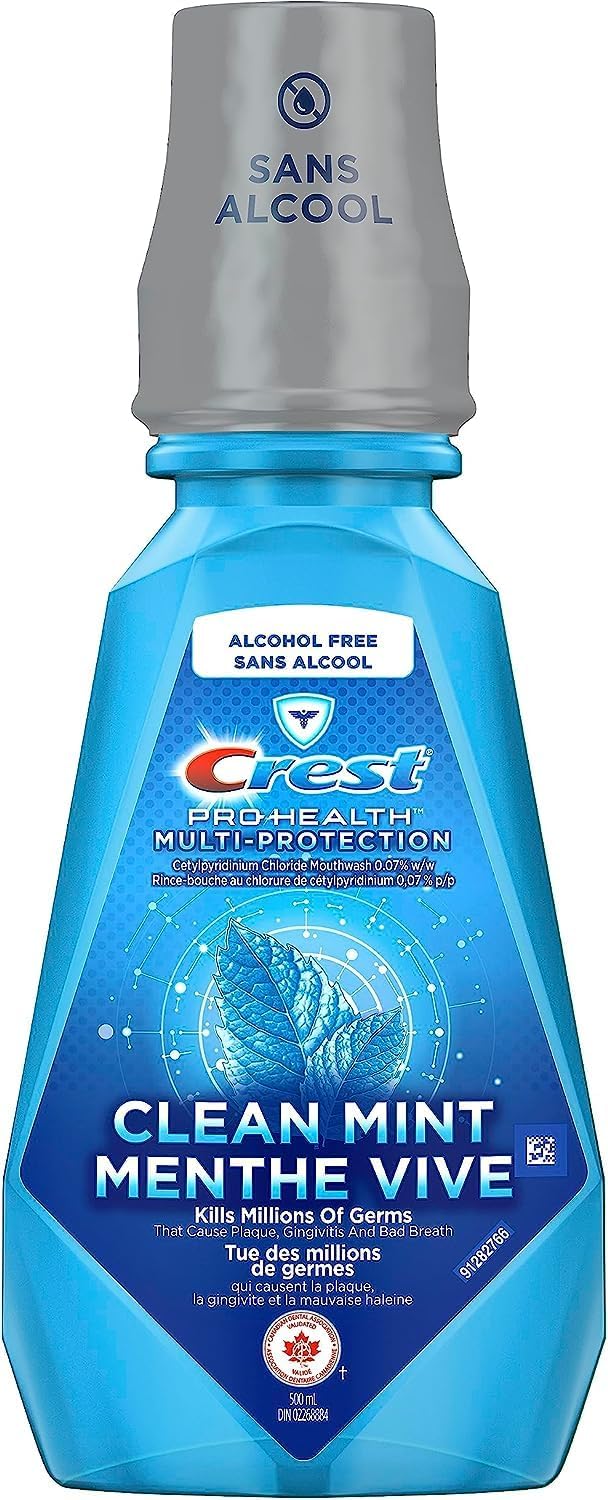 Crest Pro-Health Multi-Protection Mundspülung alkoholfrei, frischer Minzgeschmack, erfrischt den Atem mit 12 Stunden Atemschutz, 1L