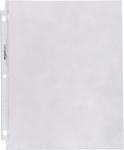 Amazon Basics Klarsichthüllen, oben offen, für A4 Ringbuch, Polypropylen, 21,59 cm x 27,94 cm, 200 Stück
