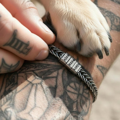 Personalized Stainless Steel Bracelet for Men - A Meaningful Gift