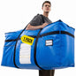 TAILI 69 Gallon Extra Large Storage Bags, XXL Blue Heavy Duty Moving Bags For Storage with Visible Window, Wrap Around Handles, Totes for Space Saving, Alternative to Moving Boxes (2 Pack)
