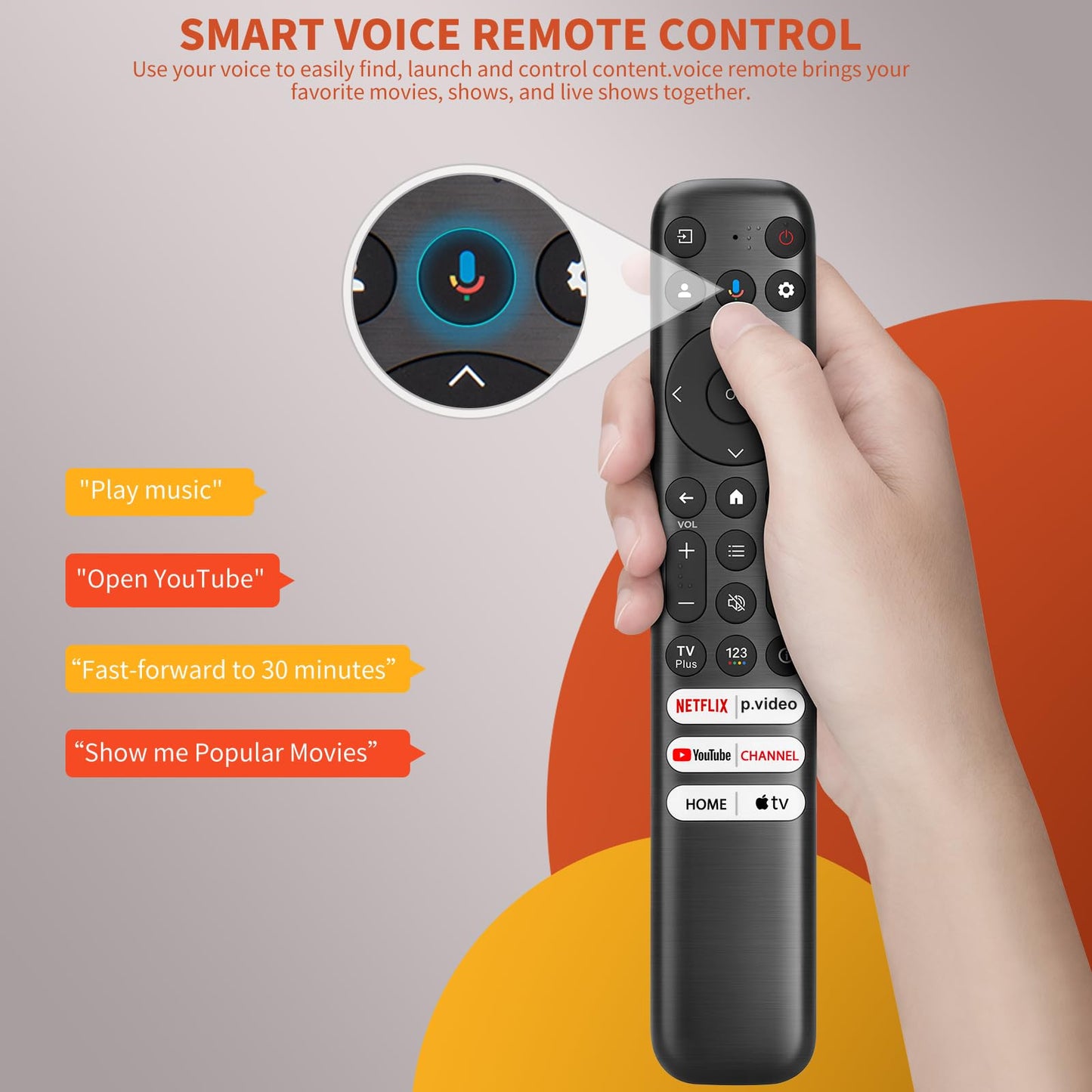 Magic Remote for LG-Smart-TV-Remote-Control-Replacement with Pointer and Voice Function,Compatible with LG 2021/2022/2023/2024 UHD OLED QNED NanoCell 4K 8K Smart TV