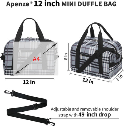 Kleine Sporttasche 18 Zoll Handgepäck Reisetasche für Wochenendtrips Sport-Schwarz