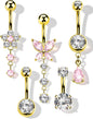 14G 10MMGold-pink