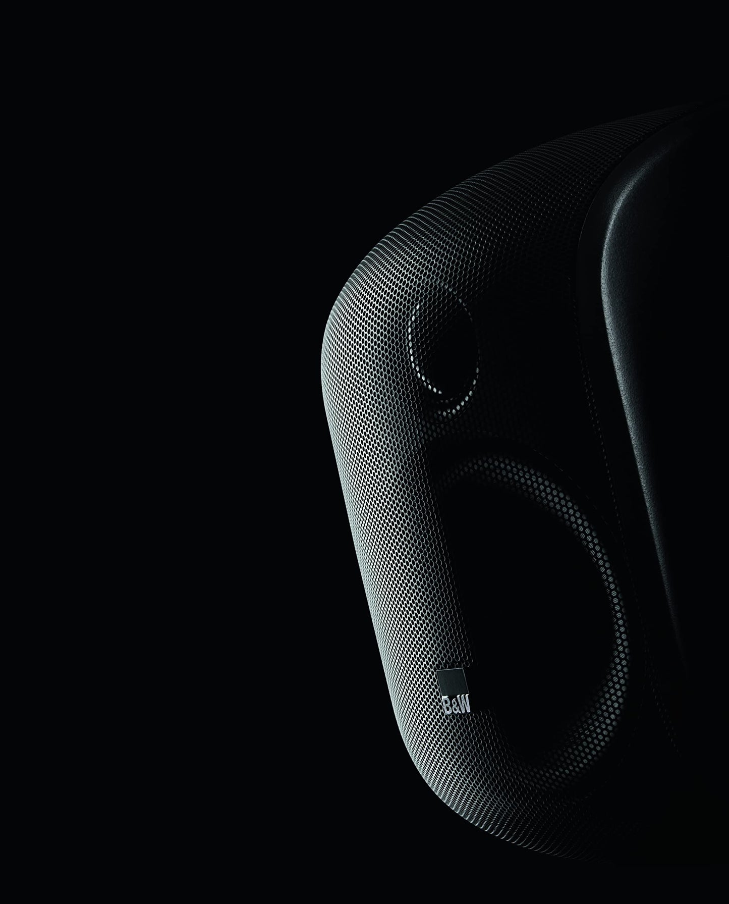 Bowers and Wilkins M-1 Satellite Speaker (1 Count) 4" Glass Fiber Midrange, 1" Aluminum Dome Tweeter, Use as Home Stereo Speakers or Center Channel in Your Surround Sound System, Matte Black (Single)