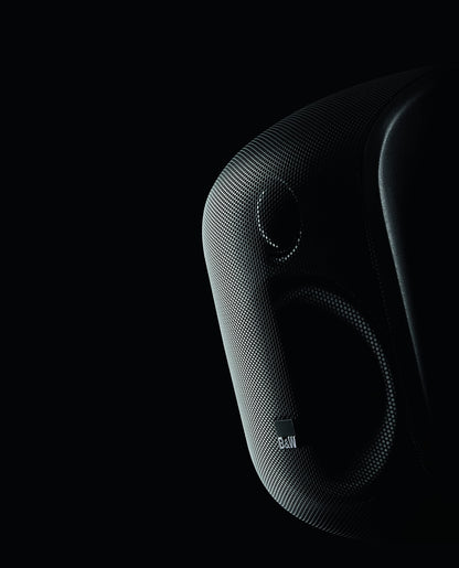 Bowers and Wilkins M-1 Satellite Speaker (1 Count) 4" Glass Fiber Midrange, 1" Aluminum Dome Tweeter, Use as Home Stereo Speakers or Center Channel in Your Surround Sound System, Matte Black (Single)
