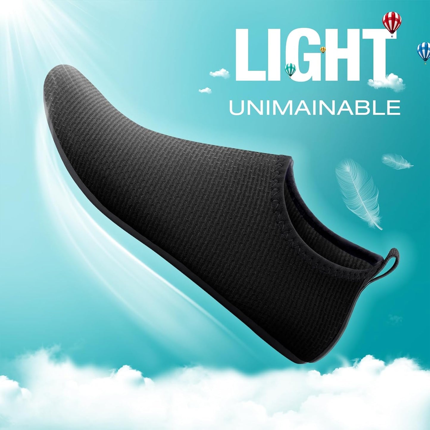 SEEKWAY Wasserschuhe Damen Herren Schnelltrocknend Badeschuhe Aquaschuhe Barfuß Rutschfest Schwimmen Pool Outdoor Surfen Fluss See Yoga