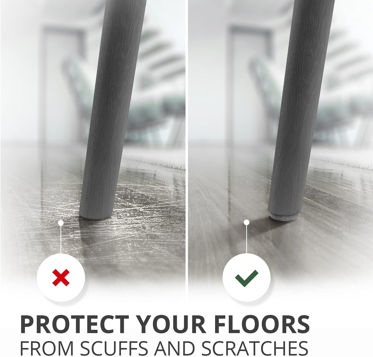 Felt Pads X-PROTECTOR - Giant 235 Pack Premium Furniture Pads. Huge Quantity Felt Furniture Pads Wood Floor Protectors for Furniture Feet – Best Hardwood Floor Protectors. Protect Your Wood Floors!
