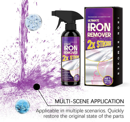 Iron Remover Car Detailing,Powerful Rust Stain Remover - Protective Metal Cleaner, 120ml Long-Lasting Automotive Detailing Products for Wheel