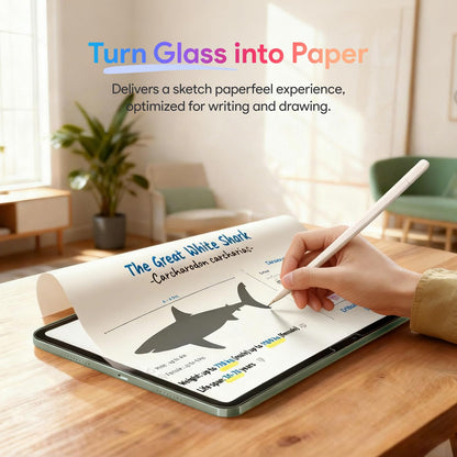 KCT 2 Pack Paperfeel Glass Screen Protector Compatible with iPad Air 13 Inch M4/M3/M2 (2026/2025/2024), Matte Surface, Tempered Glass with Bubble-Free Installation Tray