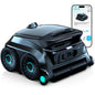(2026 NEW) WYBOT B1 Cordless Robotic Pool Vacuum for Inground Pools, Six-Roller Brush 4-in-1 Smart Pool Cleaner, Edge Cleaning High Obstacle Crossing, Lightweight, App Navigation, Gray Black