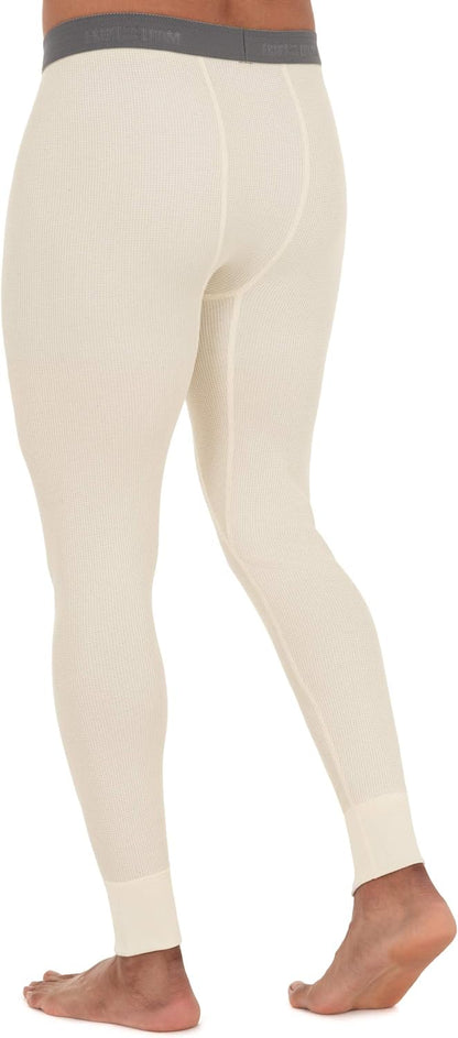 Fruit of the Loom Herren Premium Waffel-Thermo-Unterwäsche lange Unterhose aus recyceltem Material (1er-, 2er-, 3er- und 4er-Pack)