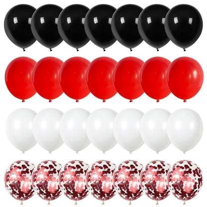 Pastellrosa und lilafarbene Ballons, 12-Zoll-Metallic-Lila-Flieder-Pink-Konfetti-Ballon-Set für Mädchen, Frauen, Kpop, Schmetterling-Geburtstag, Babyparty, Brautparty, Hochzeit, Prinzessin, Disco, Musikparty-Dekorationen