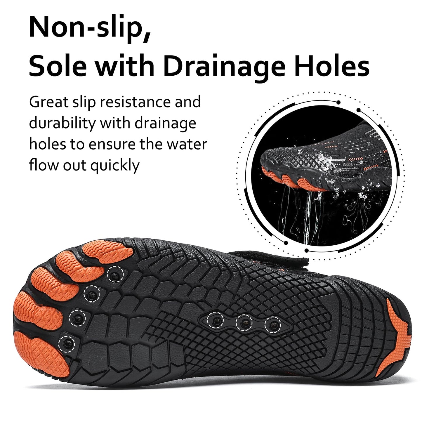 Water Shoes Mens Womens Quick-Dry Barefoot Swim Beach Pool Shoes Aqua Yoga Socks for Hiking Walking Diving Surf Outdoor Water Sports