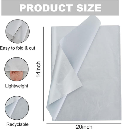 100 Blatt Seidenpapier Salbeigrün 35x50cm Geschenkpapier Seidenpapier Großpackung für DIY-Projekte Geschenktüten Geschenkverpackungen Hochzeiten Valentinstag Ostern Weihnachten und Geburtstagsfeiern Basteln