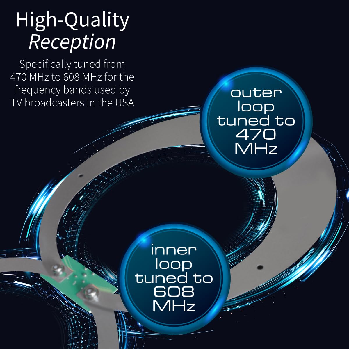 Antennas Direct ClearStream 2V Indoor Outdoor TV Antenna UHF VHF Multi-Directional, 60+ Mile Range, 4K 8K UHD, NEXTGEN TV – w/Reflector, 20-inch Mast