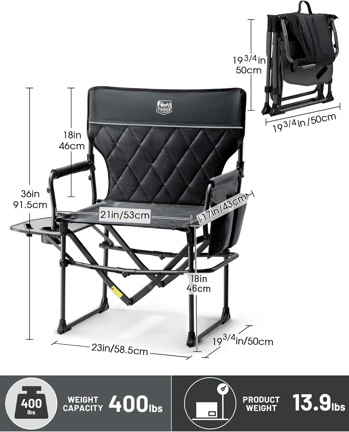 TIMBER RIDGE Heavy Duty Camping Chair Review: A Game-Changer for Outdoor Enthusiasts