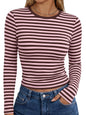 Trendy Queen Womens Long Sleeve T Shirts Fall Fashion Basic Y2K Tops 2026