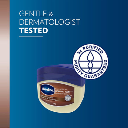 Vaseline Healing Jelly für trockene Haut Kakao Butter mit dreifach gereinigter Vaseline 215 g